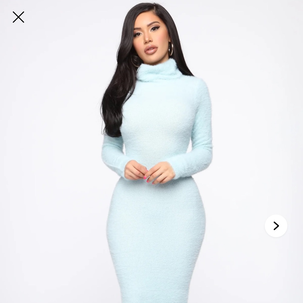 NWT Fashion Nova Look of Excitement Sweater Midi Dress